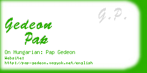 gedeon pap business card